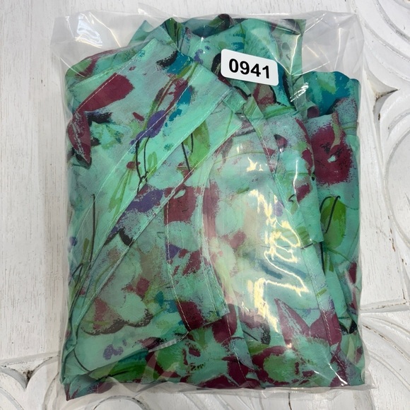 Click Color Me Cotton Tiered Maxi Dress L Blue Tank Shift Flowy Turquoise - Picture 6 of 6